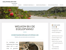 Tablet Screenshot of egelopvangdenhaag.nl